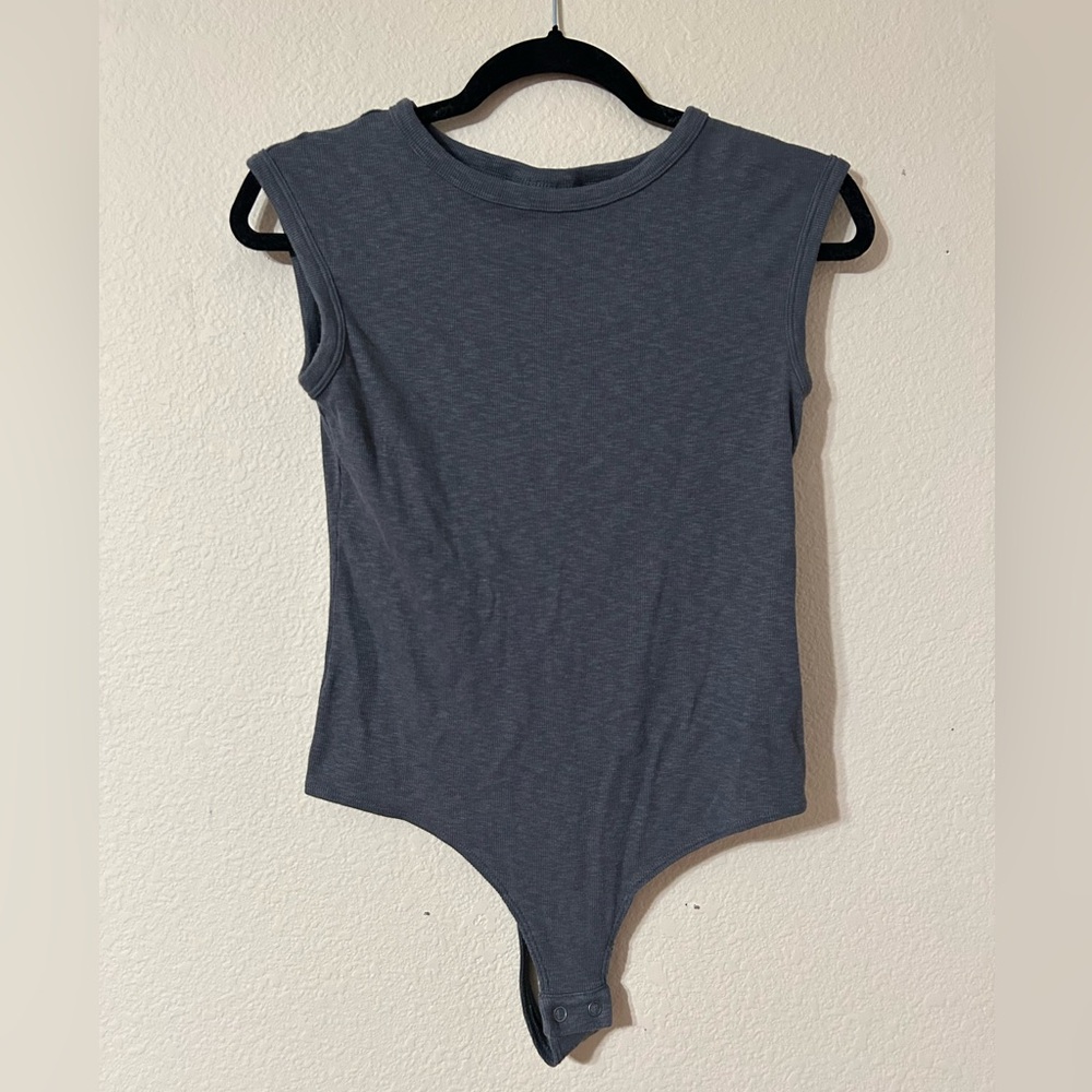 Dark Gray Sleeveless Bodysuit